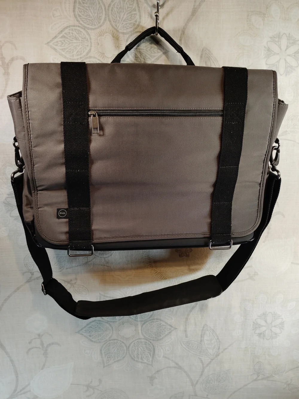 Dell Gray and Black Laptop Messenger Bag